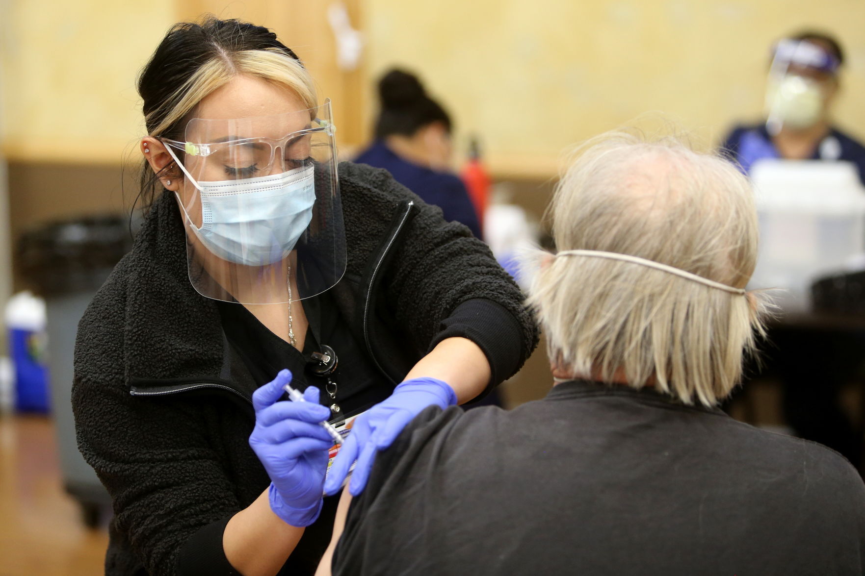 OLE Health coronavirus vaccine clinic in Napa SK